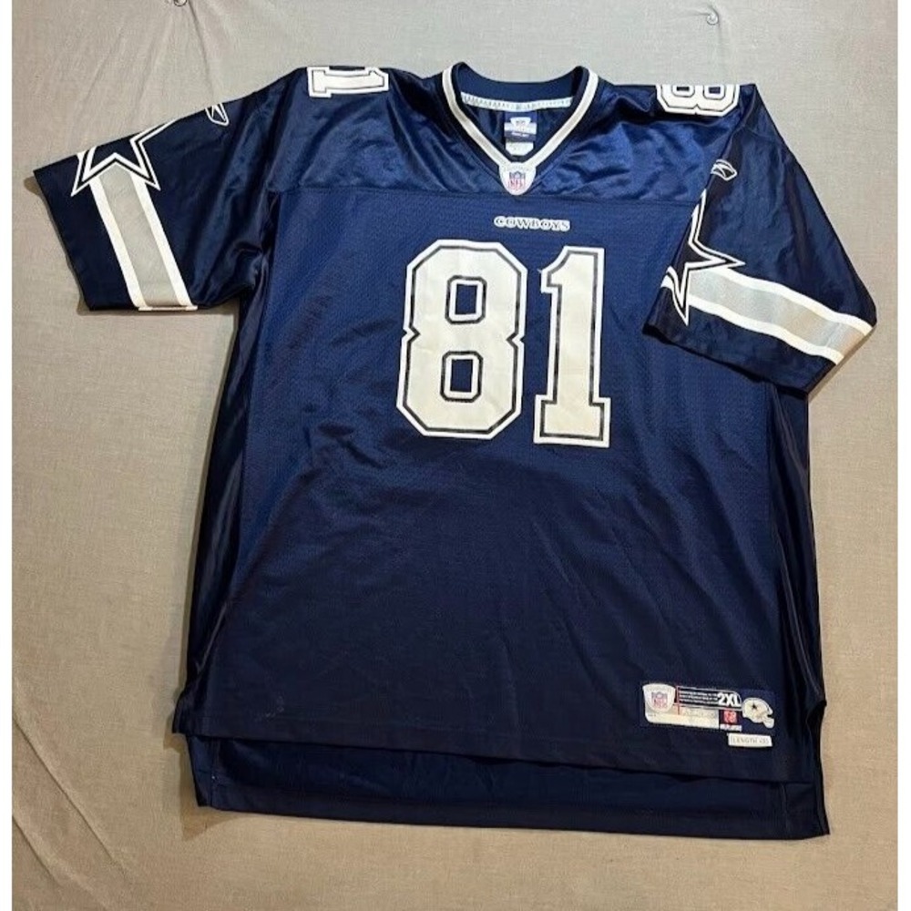 Dallas Cowboys Owens #81 Reebok Jersey Mens 2XL Blue Helmet Tag 2000s Rare.